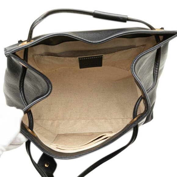 GUCCI Black Leather Backpack - Picture 8 of 10